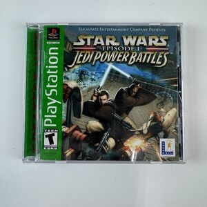 Vintage Star Wars Episode I Jedi Power Battles PlayStation PS1 Greatest Hits